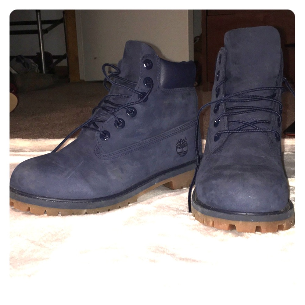 Navy blue Timberlands